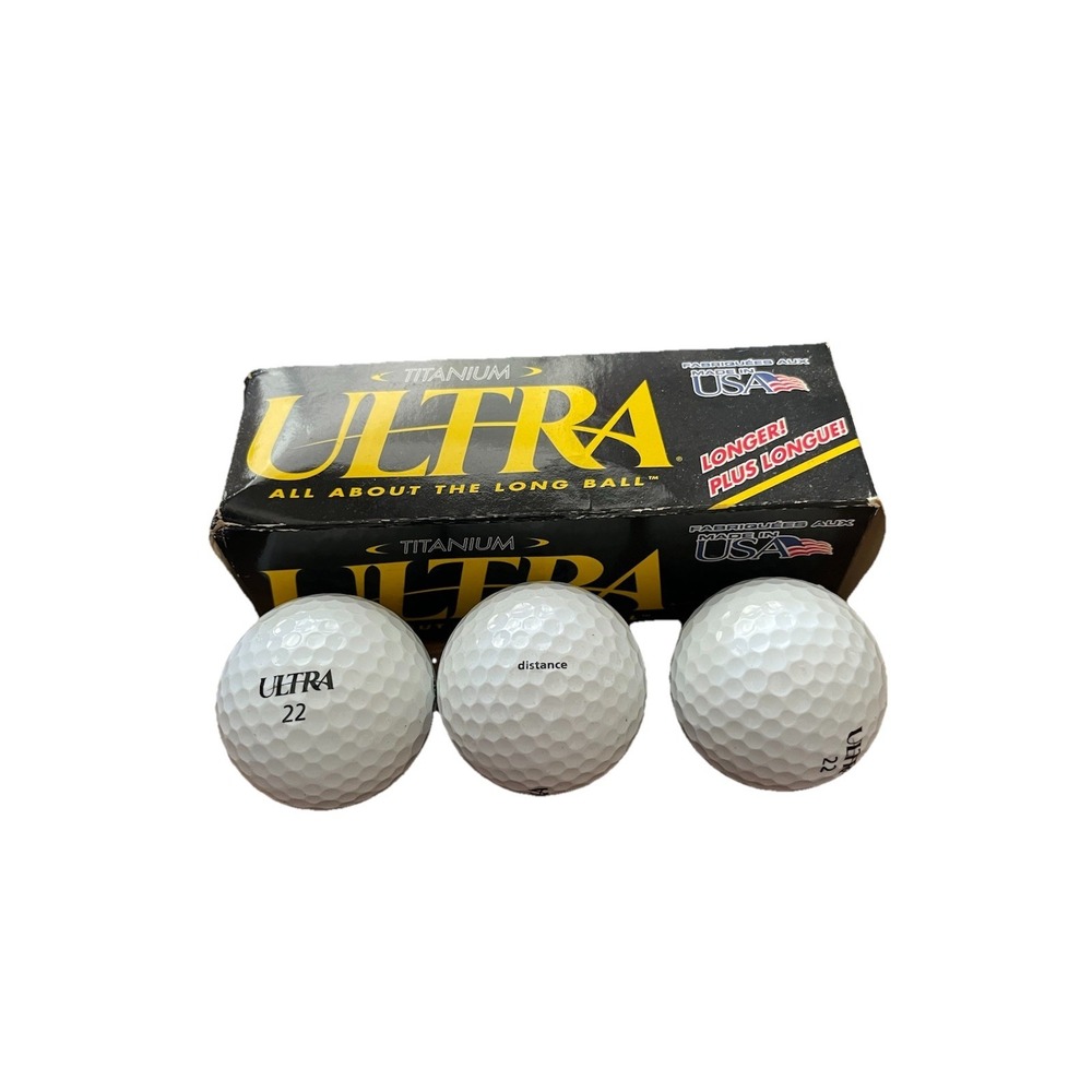 Golf Balls Wilson Ultra 3 Pack High Power Titanium 1 Sleeve Distance